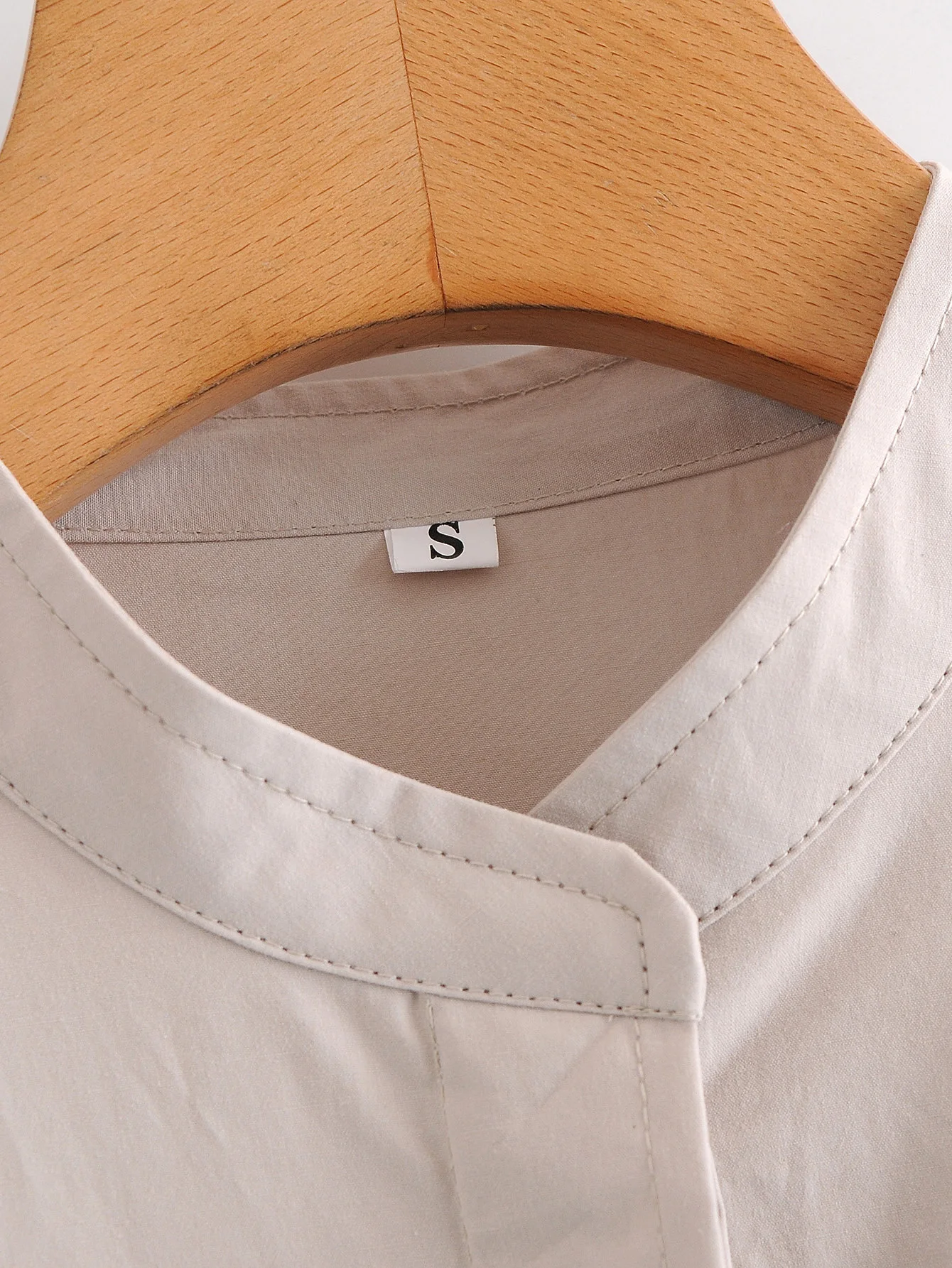 

2021 Fall/Winter Women's Shirt Solid Color Stand Collar Loose Street All-match Base Trend Long Sleeve Fashion Casual Top