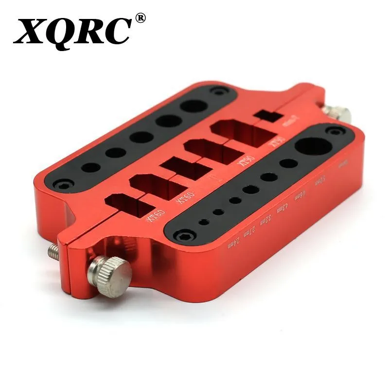 Piezas de Metal para coche teledirigido, mini soporte de herramienta de soldadura roja, modelo de coches teledirigidos, herramienta de soldadura marina, conector en T, XT60, XT90-4
