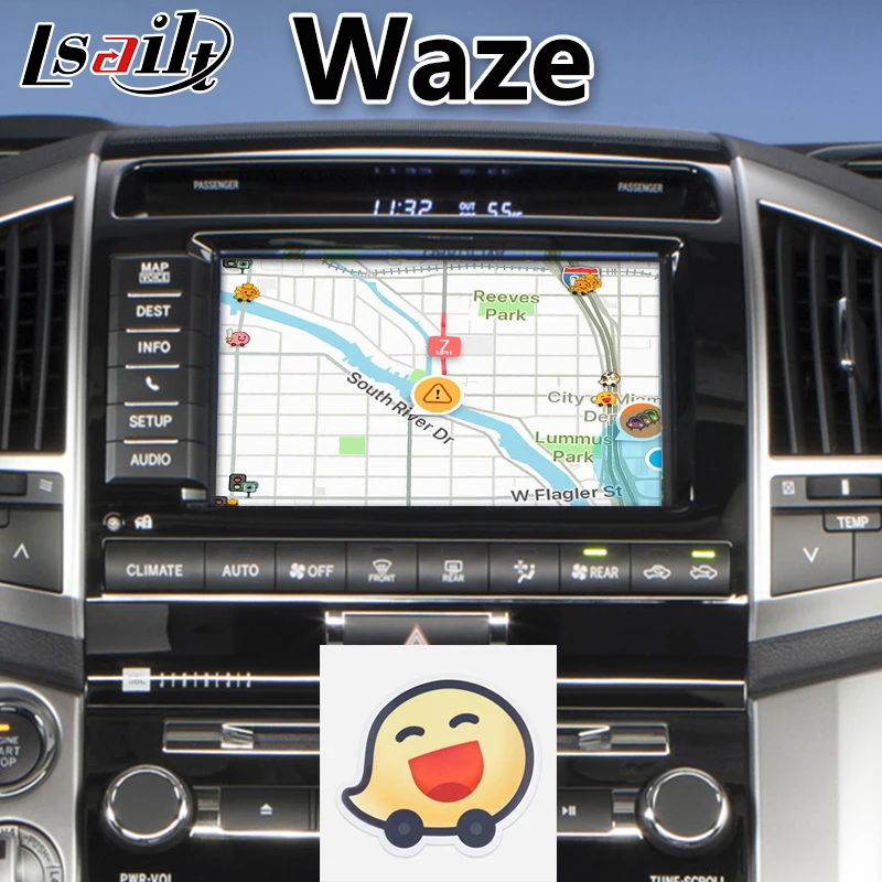 Видеоинтерфейс Lsailt Android Carplay для Toyota Land Cruiser LC200 2013 2015 GPS навигация мультимедийная