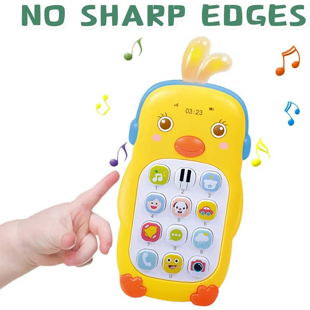 

Baby Cell Phone Toy with Lights and Music Cute Dark Musical Phone Toy Early Educational Phone Toys Gifts for Baby Kids