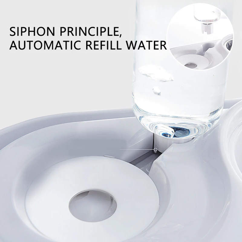 Двойная чаша для домашних животных автоматическая фоточаша кормления чаши из