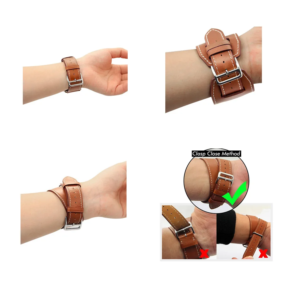 

Genuine leather strap For apple watch band 44mm 40mm 42mm/38mm iwatch bracelet watchband belt iwatch series 5/4 3 se 6