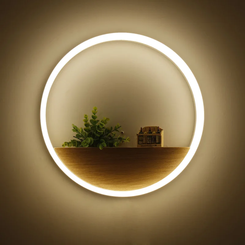 Modern LED Wall lights for bathroom aluminum hardware acrylic lampshade rings design Decoration indoor home lamp diameter 40CM|lighting bathroom|led