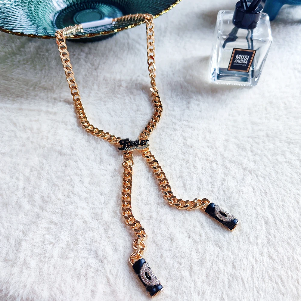 

Classic necklace for lover mothers day gift ketting high quality metal gold chain accessories women charm necklace accessories
