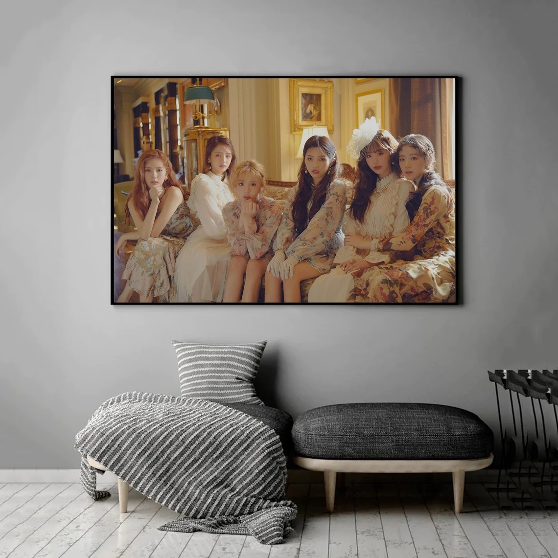 

(G)I-DLE постер, музыкальный постер, Обложка альбома, рэпер, поп-звезда, холст, постер, печать, украшение для дома, настенная живопись, без рамки