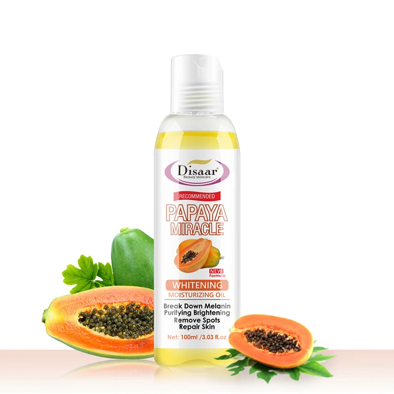 

Papaya Moisturizing Oil Break Down Melaninn Remove Spots Face Massage Oil Soothing Tighten Brighten Skin Emollient Oil 100ML
