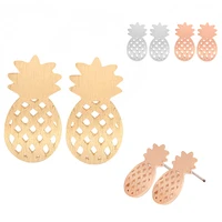 new fashion pineapple shape earrings womens ear stud earring jewelry accessories gift hot sale 2020