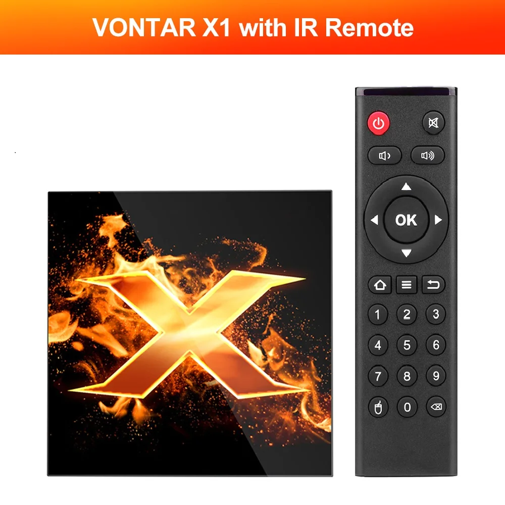 VONTAR X1 Smart TV Box Andriod 10 TVBOX 4GB 64GB 2.4G&5G wifi AC 6K Google Voice Assistant 60fps BT Youtube Media Player