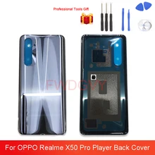 Original 6.44 inch NEW Glass Back Cover For OPPO Realme X50 Pro Player RMX2072 Battery Rear Housing Door Case Replacement