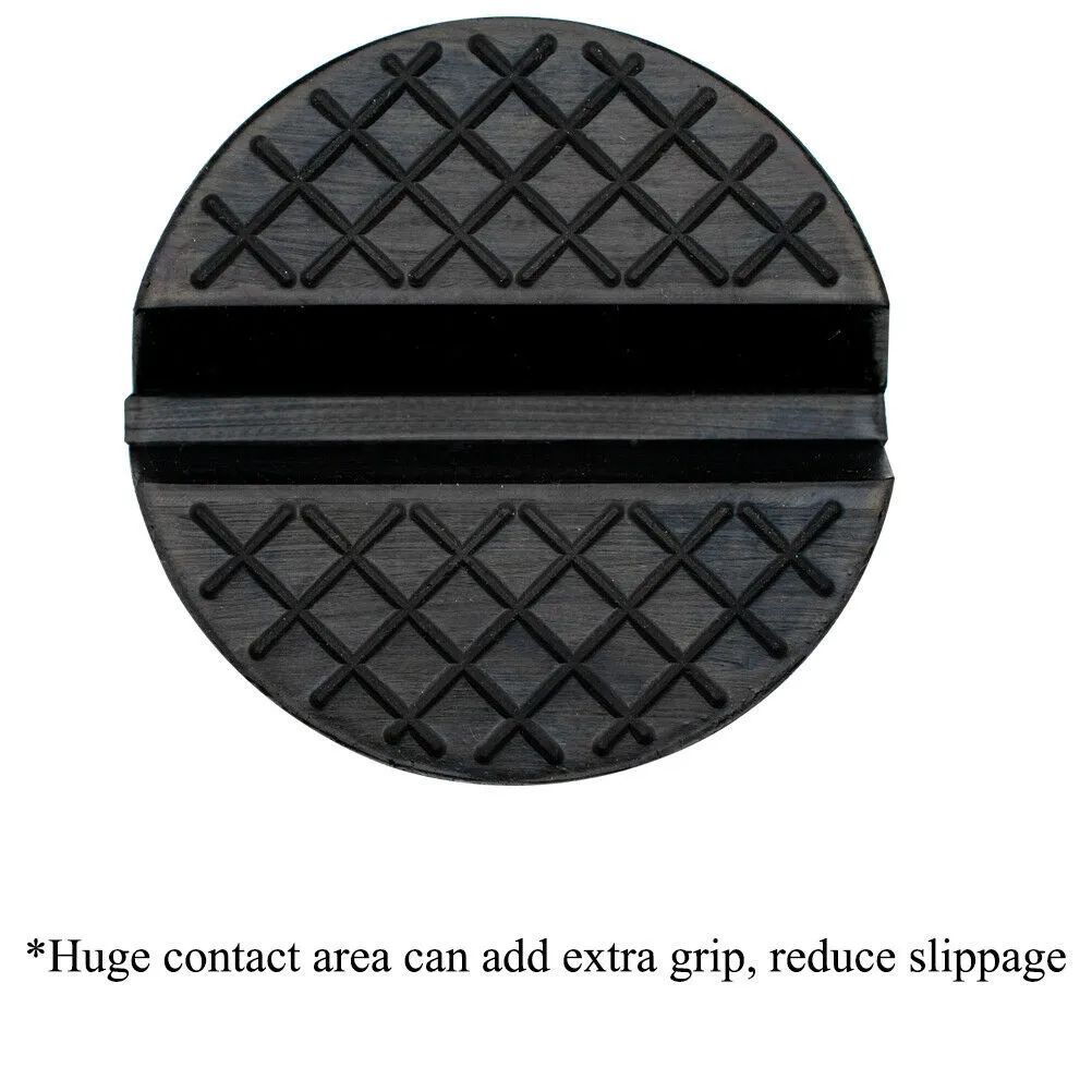 

Jack Axle Stand Pad Pinch Rail Rubber Safety Slotted Weld 2Pcs 2pcs Black