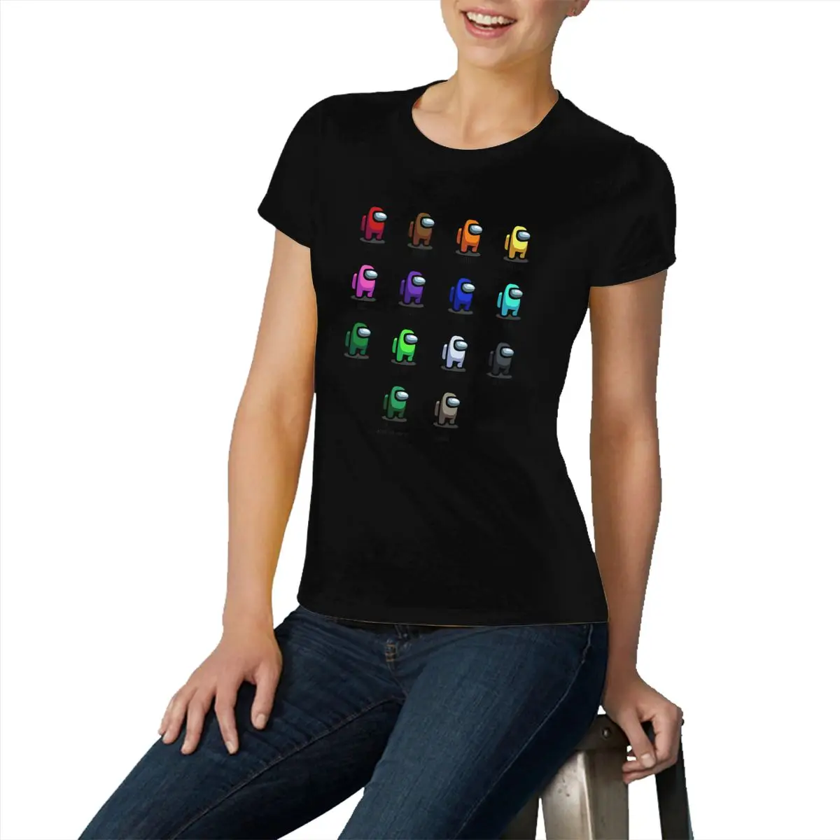 

Among us, the latest popular 3D printed T-shirts, round neck T-shirts.