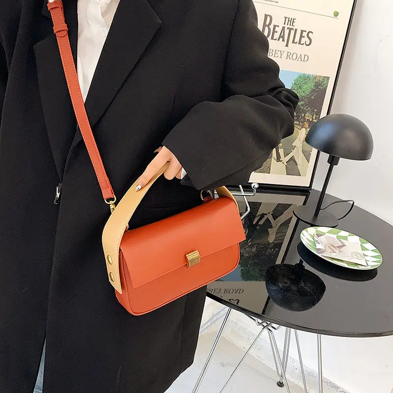

Handbag Office 2022 Retro Famous Brand PU Leather Women's Designer Handbag Luxury Brand Female One Shoulder Crossbody Flap Bags