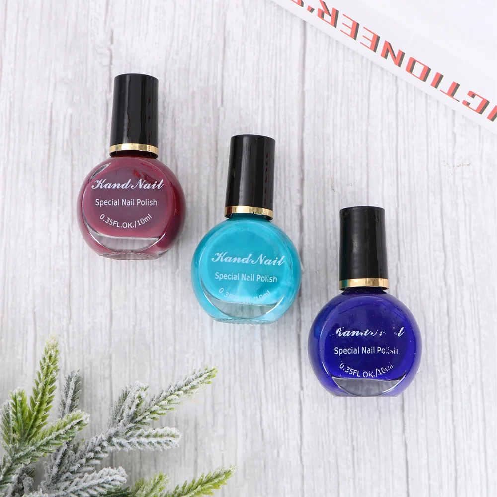 

6Pcs Nail Polish Nail Stamping Art Long-lasting Nail Varnish DIY Printing Polish