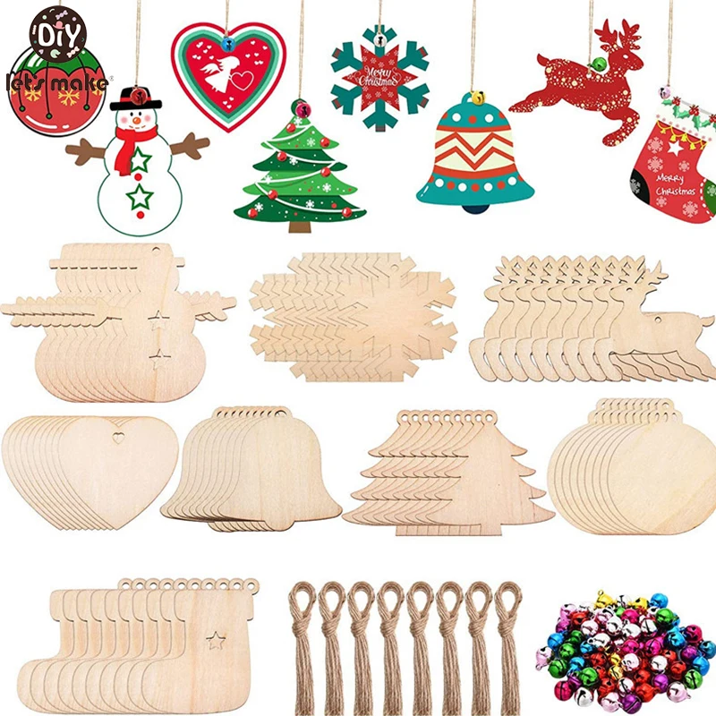 1 Juego de colgantes de Navidad para decoraci&oacute;n de &aacute;rbol de Navidad, colgante de madera pintado, accesorio de fotograf&iacute;a conmemorativo de crecimiento de beb&eacute; de A&ntilde;o Nuevo-1