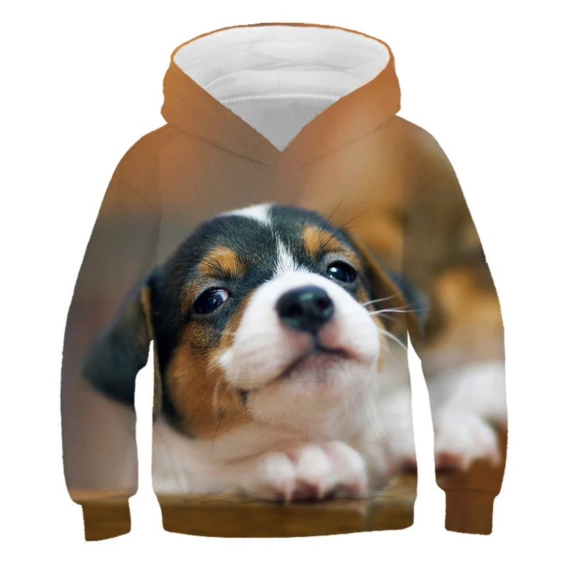 

Dog Cat Husky Children's Hoodie 3D Animal Fleece For Boys Girl Kids Cartoon Movie Casual Tops Funny O-Neck fashion Clothing