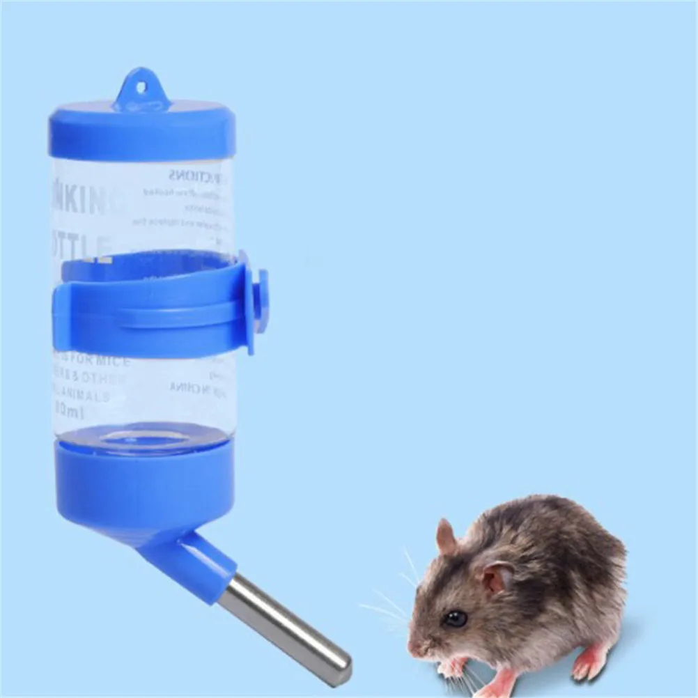 

80/125/250ml 3 Sizes Plastic Hanging Hamster Guinea Pig Rabbit Water Bottle Dispenser Feeder