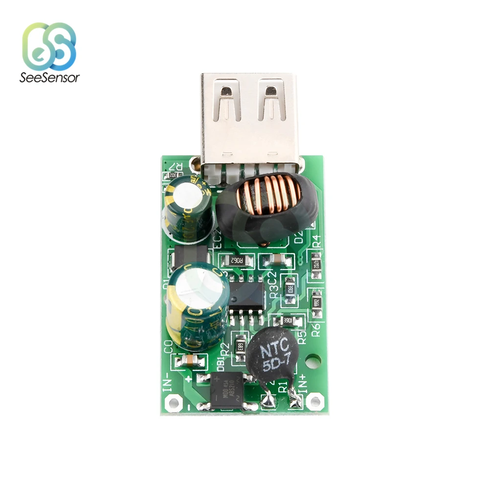 Buck Converter Stabilizer DC-DC Step Down Module 12V 24V 48V 72V 80V to 5V 2A USB Isolated Power Supply for Car | Обустройство дома