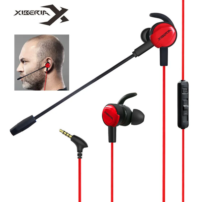 Xiberia MG 1 PC Gamer гарнитура с микрофоном In ear Игровые наушники глубокий бас шлем для