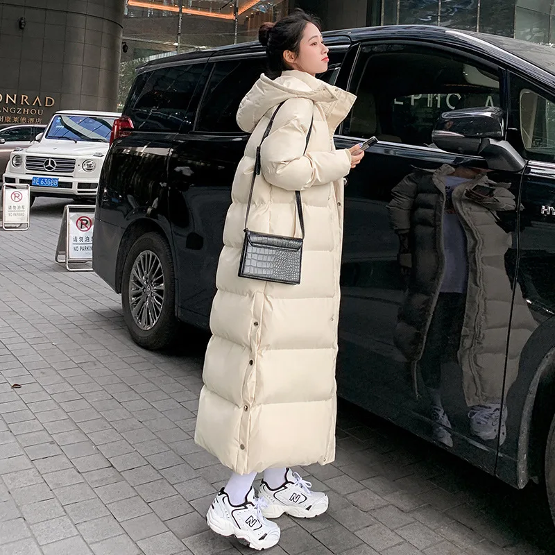 Winter Clothes Women 2021 New Coat Women's Loose Padded down Jacket Overknee Mid-Length Slim-Fitting Cotton-Padded Jacket