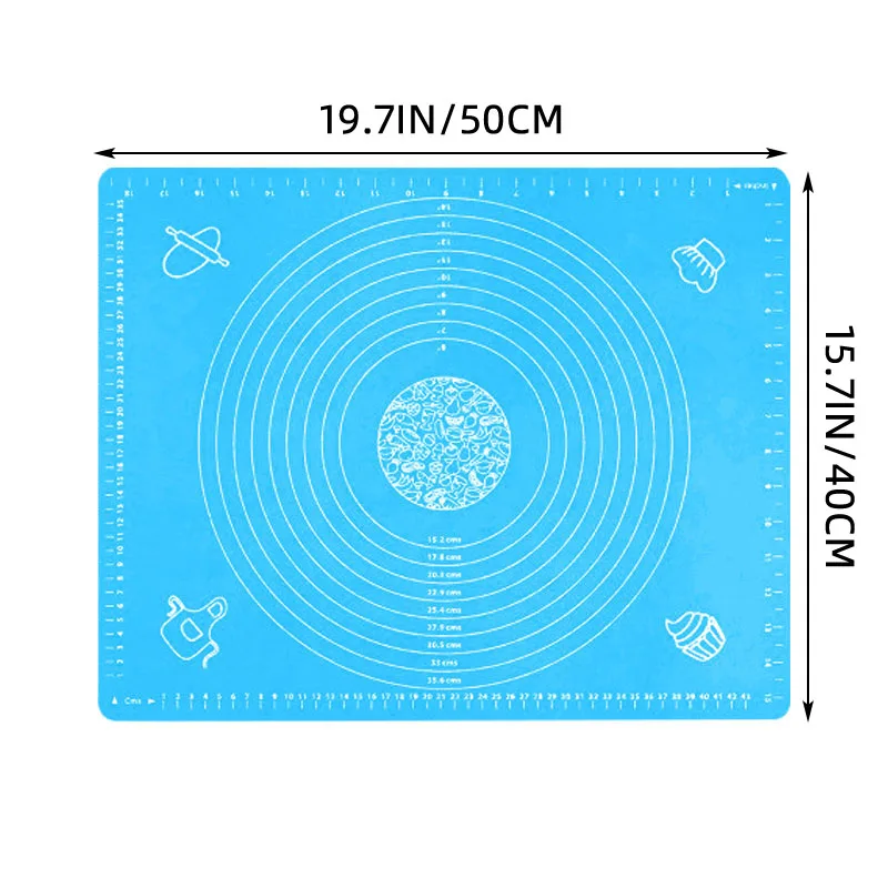 Антипригарный силиконовый коврик для замеса теста печенья коврики выпечки