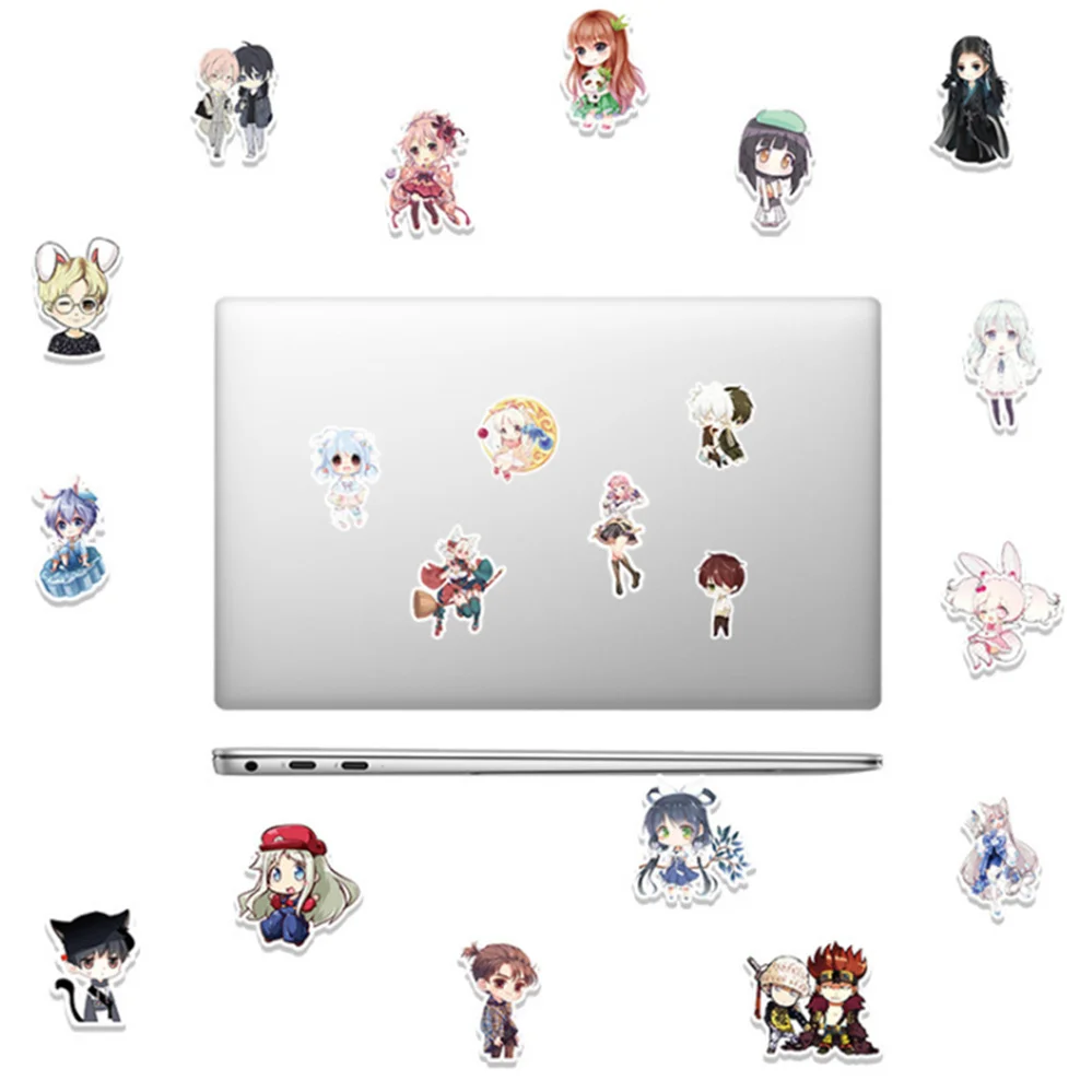 

10/30/50PCS Cartoon Two-dimensional Character Graffiti Stickers Hand Account Waterproof Guitar Decoration Toys Wholesale