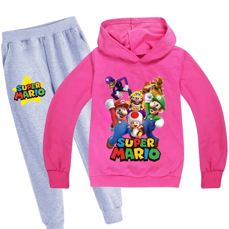 Новая От 2 до 16 лет детская спортивная одежда толстовка с капюшоном изображением