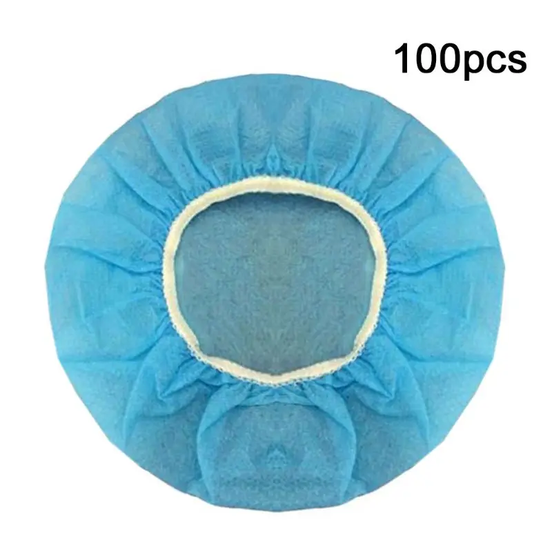 

100 Pcs Disposable Headphone Cover Non Woven Hygienic Dustproof Sweatproof Stretchable Ear Pad Netbar Internet Cafe Headsets