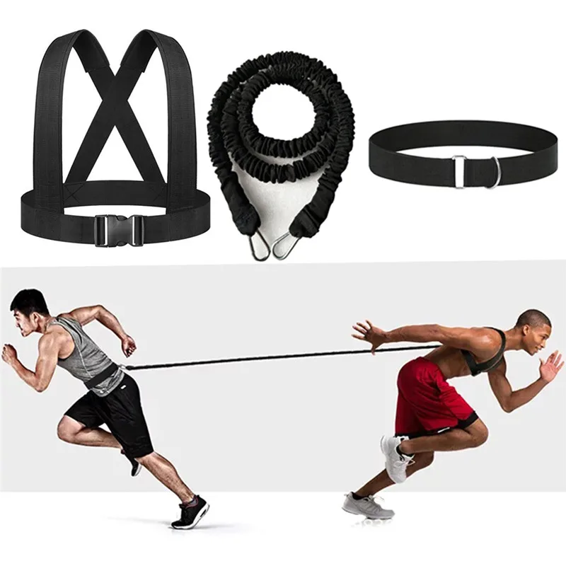 

Men's Resistance Band Bungee Fitness Speed Trainer for Agility Running Training Sprint Workout Latex Gym Rope Exercise Equipment