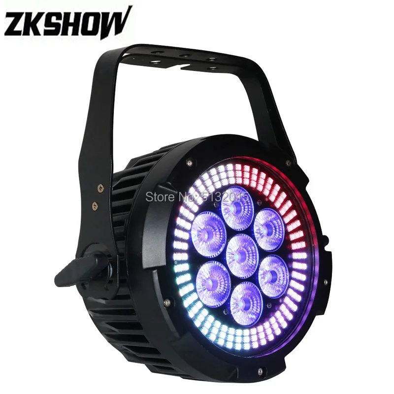 6 шт./лот 7*12 Вт RGBWAUV LED + 144*0 2 RGB Par Wash Light для DJ Disco вечерние свадебные украшения сада и