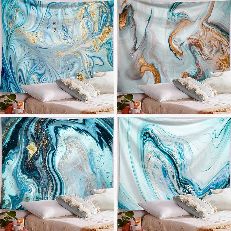 Абстрактная картина маслом гобелен украшение для спальни 100% полиэстер