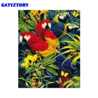 Картина по номерам на холсте с изображением попугая, 50x65 см