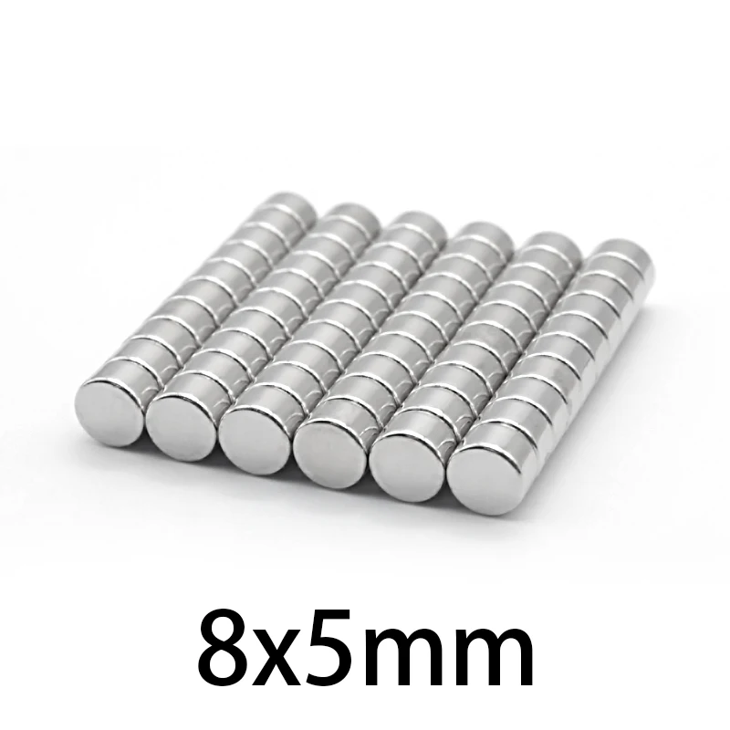 15-300pcs 8x5mm fridge rare earth Neodymium disc Magnet 8*5mm Disc N35 MAGNET NdFeB magnets circular for speaker magnetic | Обустройство