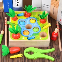 3 in 1 wooden fishing game motor skills toy kids early educational toy gift for children toddlers lbv