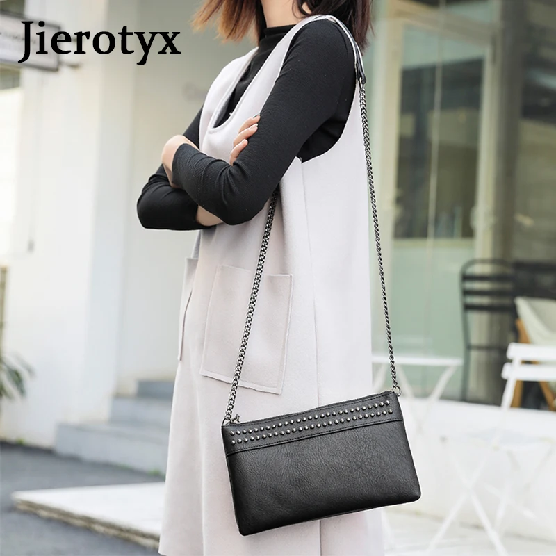 JIEROTYX Fashion Women Handbag Wristlet Clutch Purses Large Studs Soft Faux Leather Crossbody Evening Wallet for | Багаж и сумки
