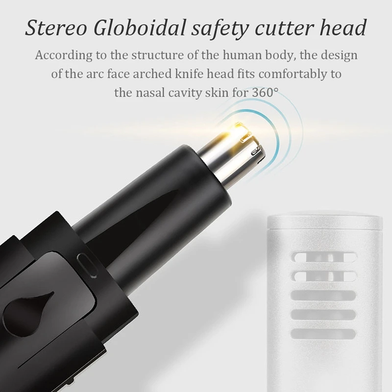 Electric Nose Hair Trimmer Rechargeable Low Noise Ear Neck Eyebrow Use for Man and Woman Home Travel Care | Бытовая техника
