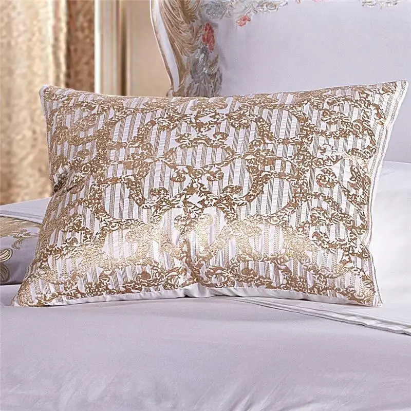 

Quality Egypt cotton Royal Garden Luxury Bedding Set Embroidery Queen King Size Duvet Cover Set Bed Sheet Pillowcases 4/6/9Pcs
