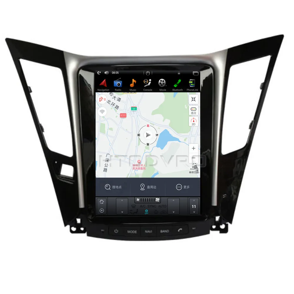 YMODVHT 10 4 дюйма Telsa стиль вертикальный экран четырехъядерный Android 7 1 2 Гб RAM