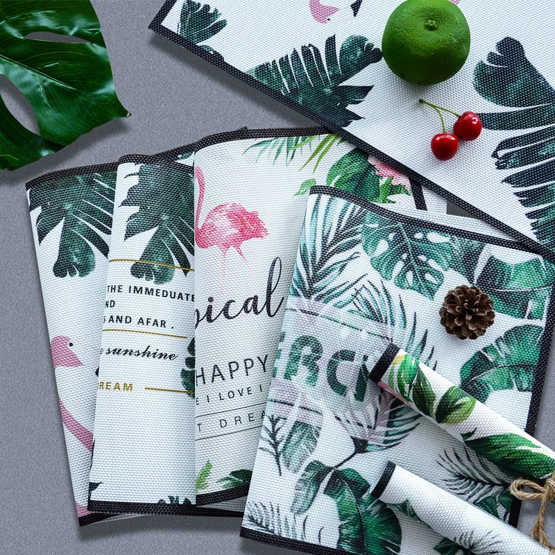 Модные Простые коврики для еды в западном стиле водонепроницаемые изоляционные