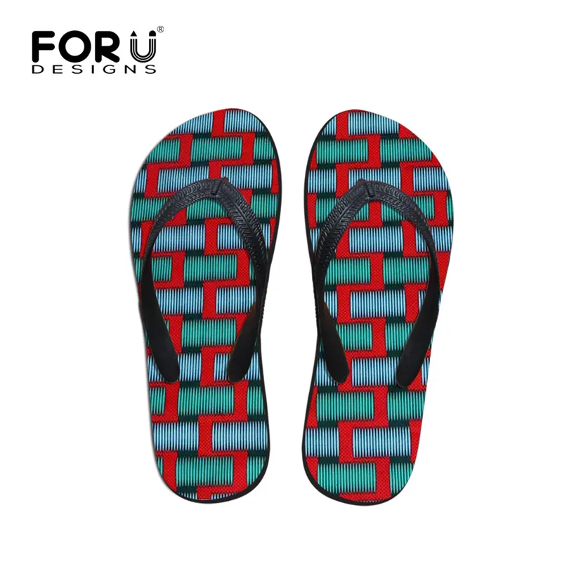 Y4617AB FORUDESIGNS Вьетнамки в африканском стиле; женские шлепанцы; сандалии на плоской подошве; женские домашние уличные Вьетнамки; женские сандалии в африканском стиле - Цвет: Y4617AB