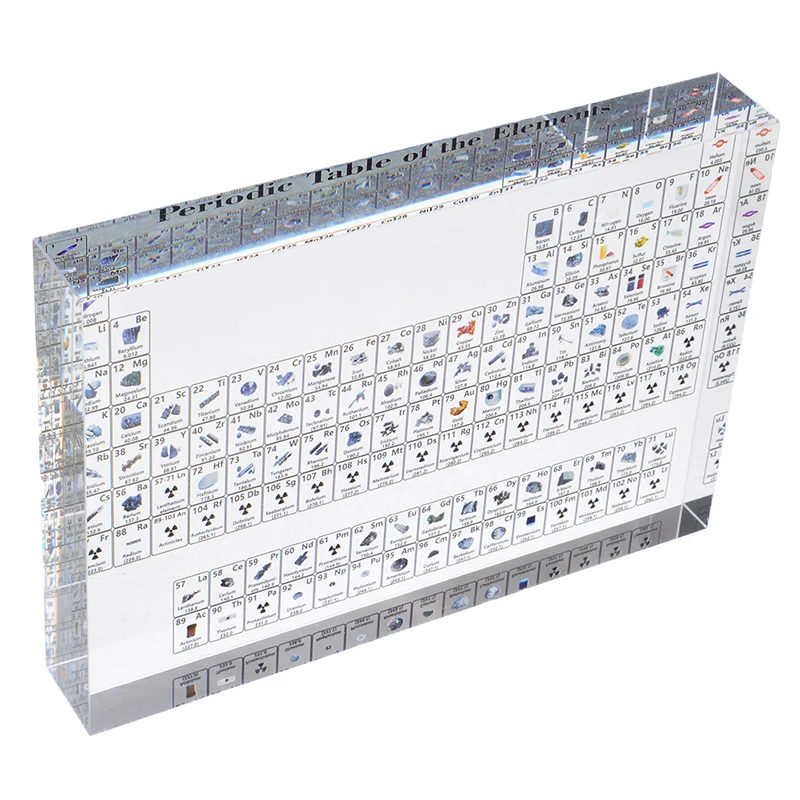 Акриловая Периодическая таблица элементов наклейки элементы в рамке дисплей для