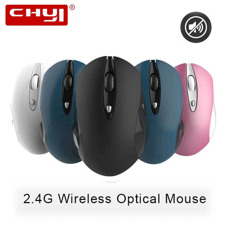 Беспроводная оптическая Usb мышь CHYI портативная эргономичная Бесшумная