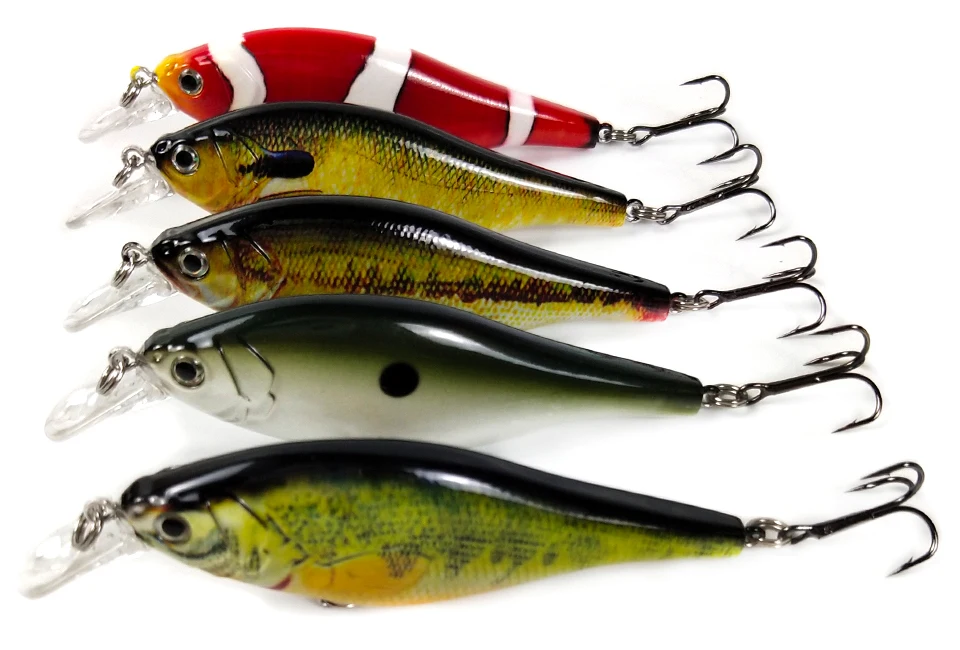 CCLTBA 95mm 12.5g Shad Jerk Bait Fishing Lure Sinking Wobblers Crank Jerkbait Fishing Tackle