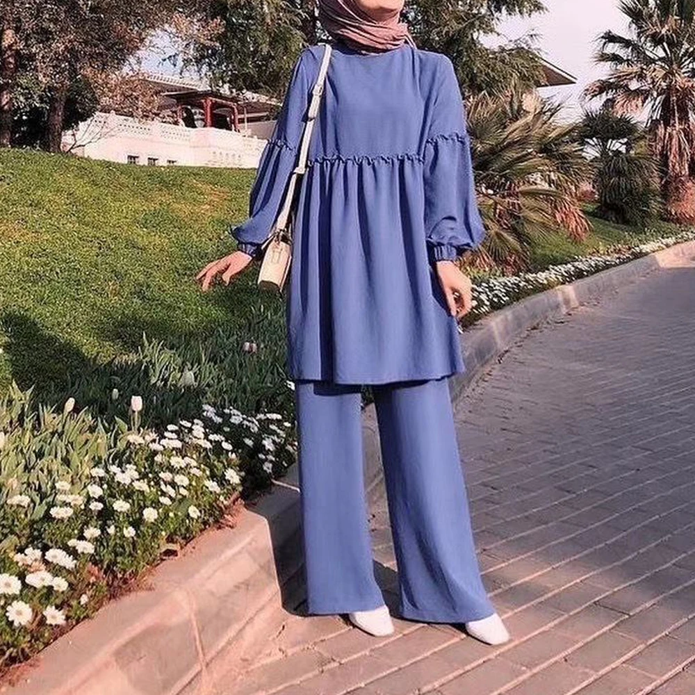 Комплекты для мусульман и хиджаб из двух предметов абайя Турция кафтан ислам