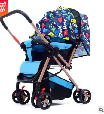 Европейская большая детская коляска единорог дорожная музыкальный обеденный