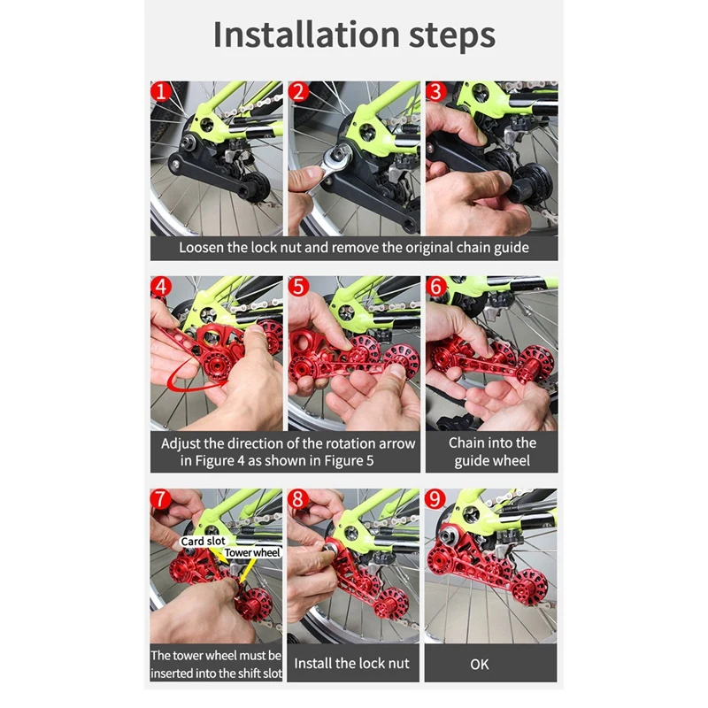 

Folding Bike Derailleur Shifter Tensioner for Brompton Bike Chain Tension 2 3 6 Speed Brompton Chain Pusher