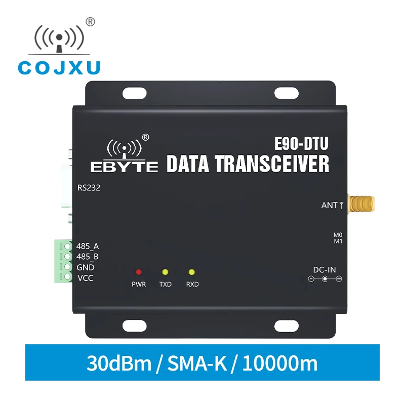 

LoRa 30dBm модем RS232 RS485 868 МГц 915 RSSI реле IoT vhf Беспроводной трансивер радиочастотный передатчик и приемник E90-DTU(900SL30)