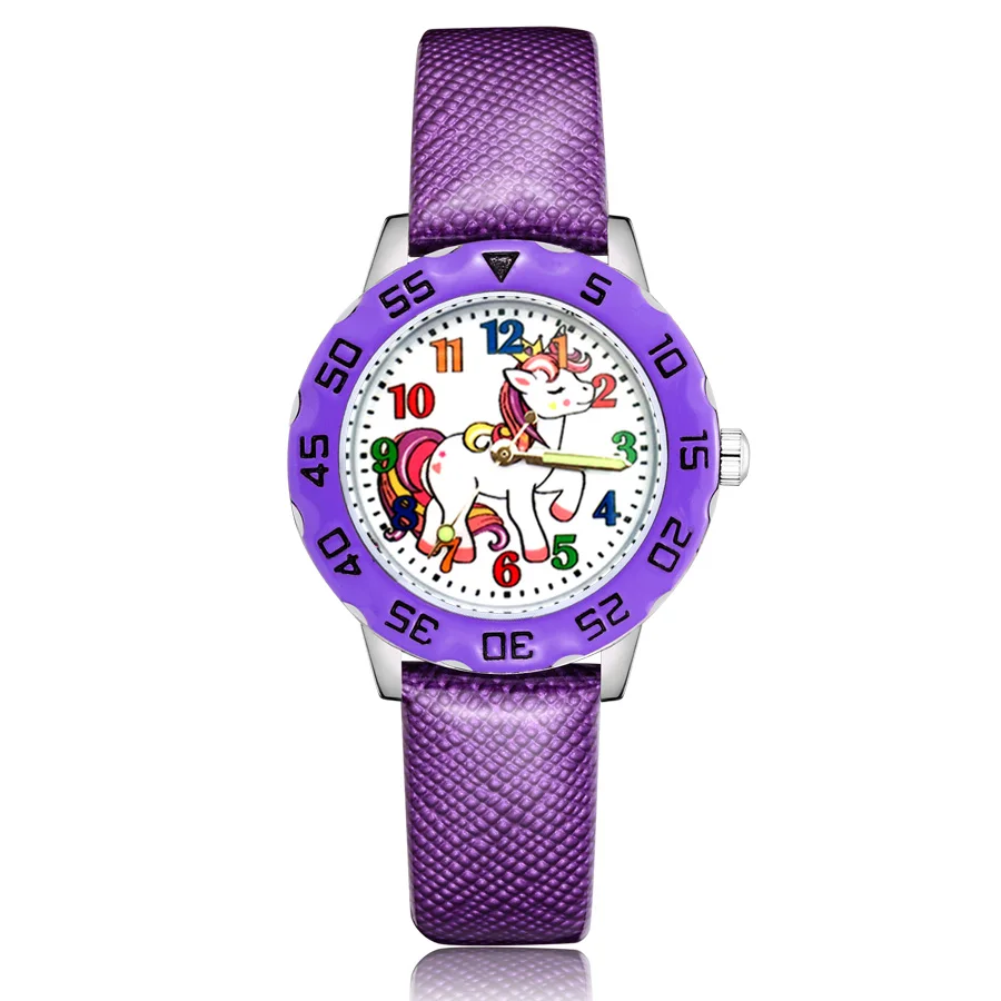 Детские часы с милым мультяшным пони спортивные из желейной кожи новые модные