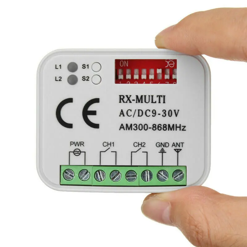 Приемник дистанционного управления для гаражных ворот RX MULTI 300-900 МГц 9-30 В