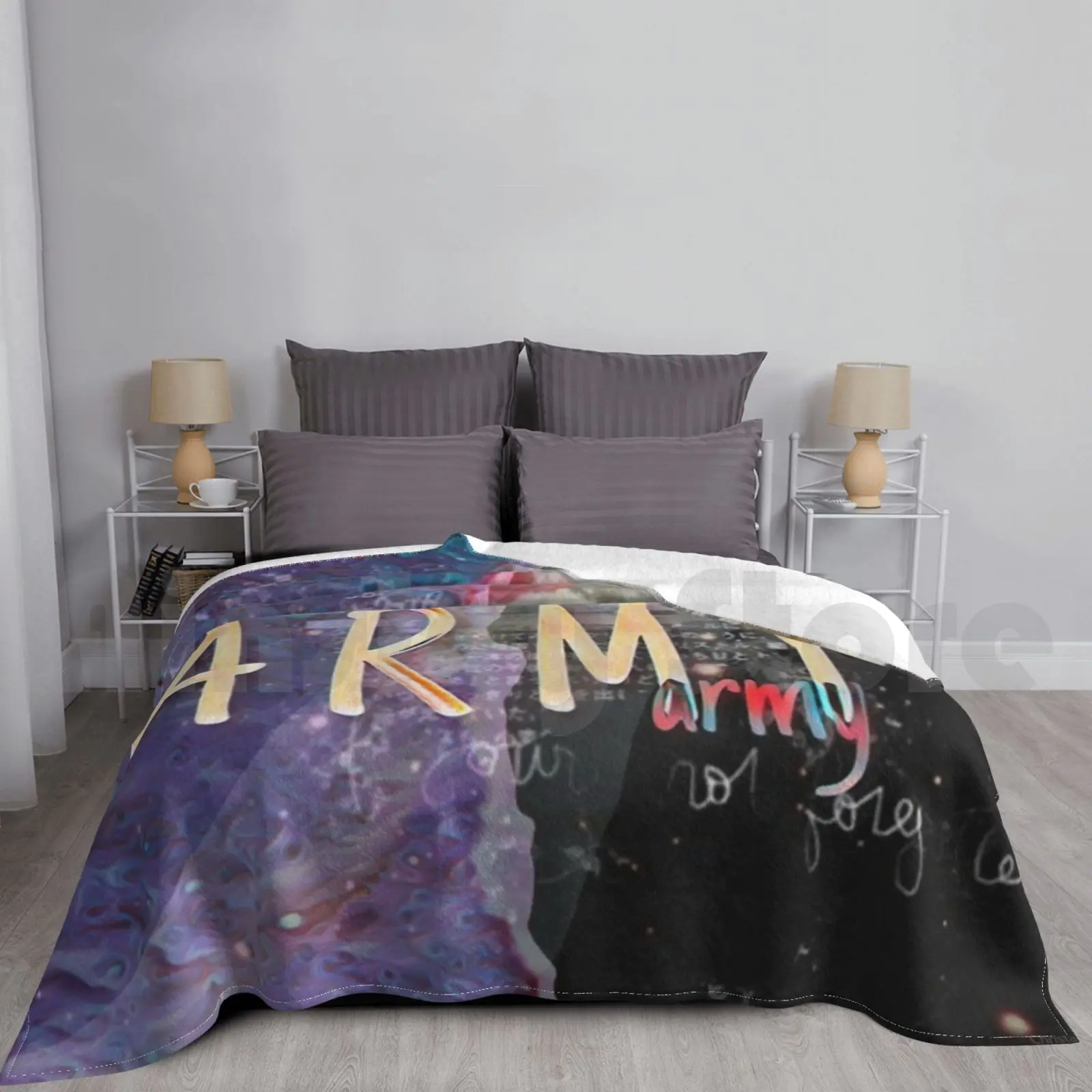

Army Blanket For Sofa Bed Travel Army K Pop Moon