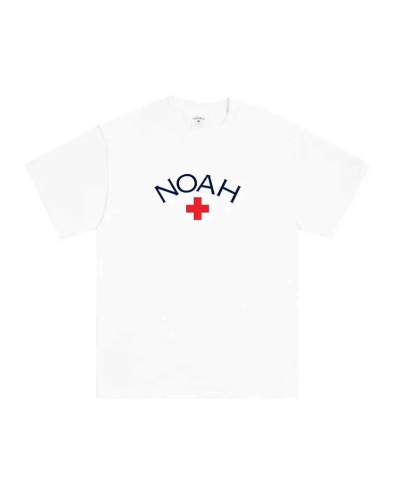 

NOAH 20ss Thank You Core T-shirt Men Women Couples Tops Relief Tees Noah Cross Basic Cotton T Shirt Men